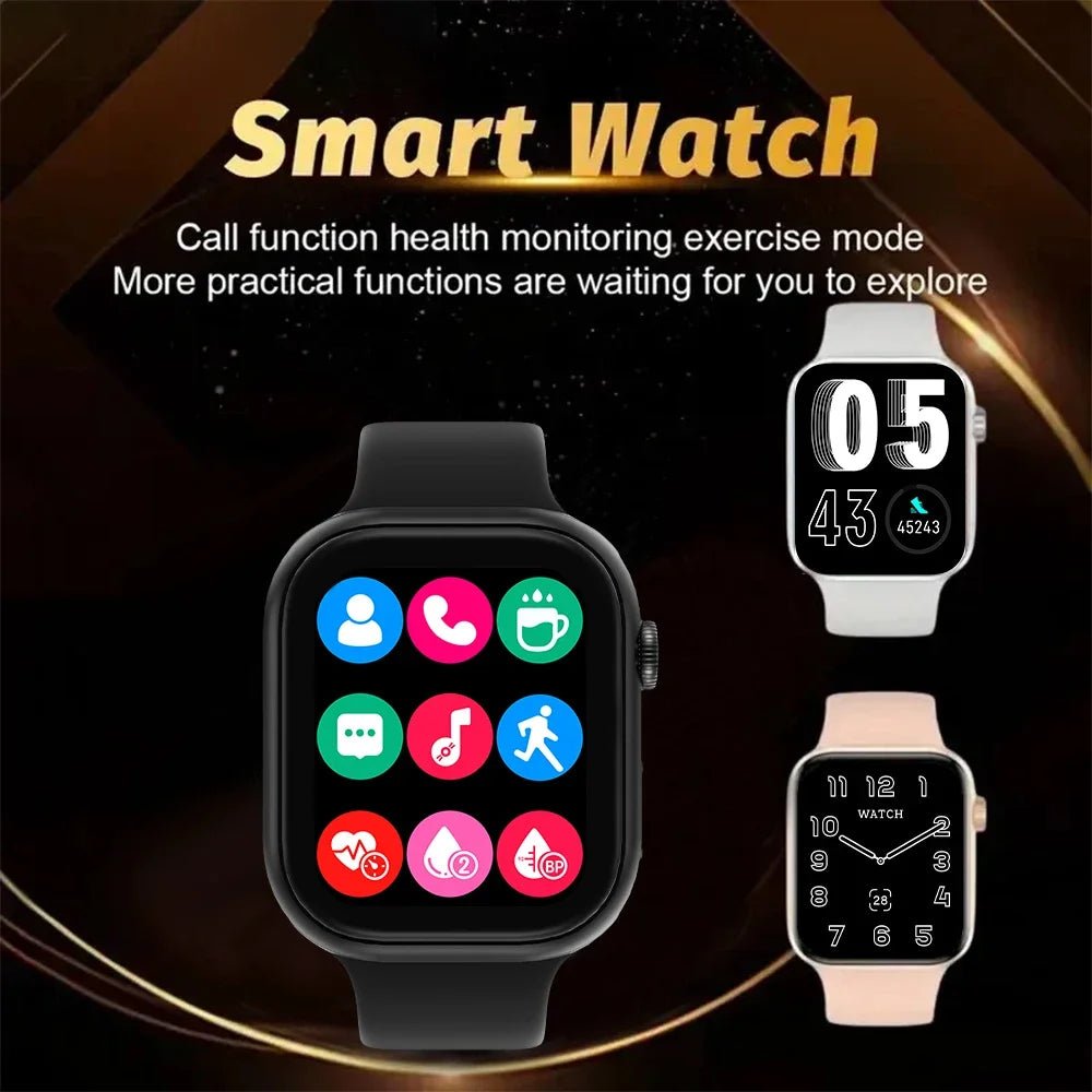 2025 New Smartwatch For Men Android IOS Phone 1.73" Screen Bluetooth Call Blood Oxygen Pressure Monitoring Smart Watch Women - Ethiomarketplace.com